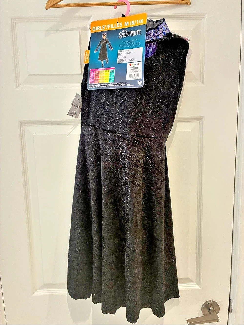 Disney Snow White Evil Queen Costume Girls Medium Black & Purple